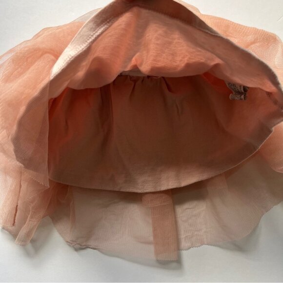 Zara Baby Girl Tutu Pink Feminine Layered Tulle Lined Cotton Sz 12-18  Months - Picture 4 of 14